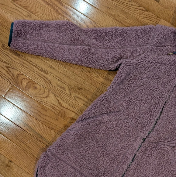L.L. Bean Mountain Pile Purple Sherpa Jacket Small - Picture 6 of 16
